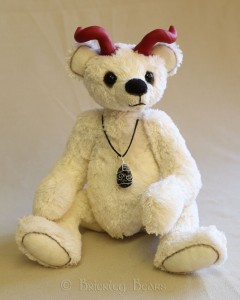 Jezebel - a horned goth bear Jezebel - a horned goth bear