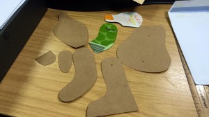 Floss - pattern transferred to card Floss - pattern transferred to card