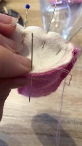 Floss - sewing a foot Floss - sewing a foot