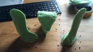 Gertie head and feet to sew Gertie head and feet to sew