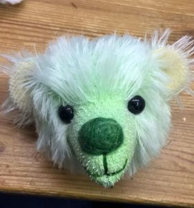 Gertie head stuffed, nose and ears attached