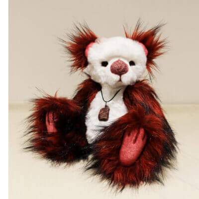 Brierley Bears - Cherry - OOAK handmade artist bear - sitting arm down